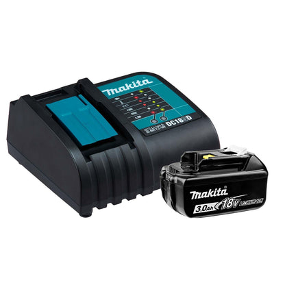 Kit 18V LXT Cargador + Batería (BL1830B 3 Ah + Cargador DC18SD) Clamshell - Makita - Herram.cl