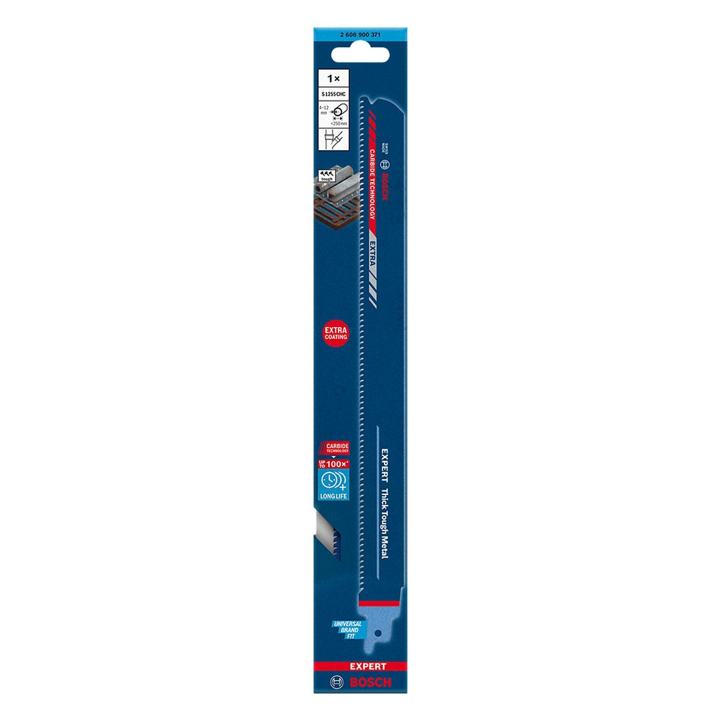 Hoja Sierra Sable EXPERT S1255CHC 300mm/8 TPI - Bosch - Herram.cl