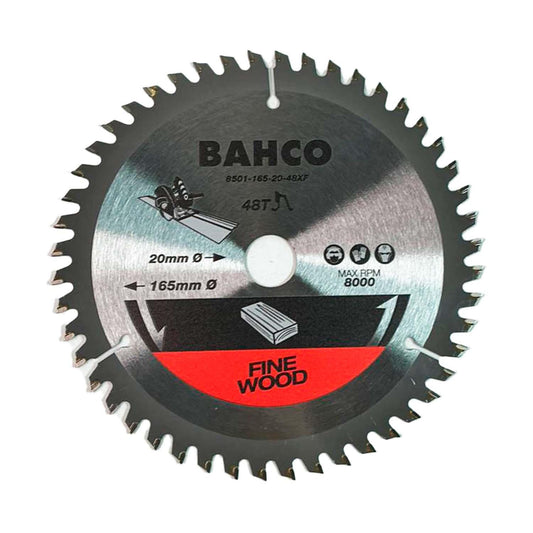Disco De Sierra Circular 165 x2.2 x20mm 48 D Madera - Bahco - Herram.cl
