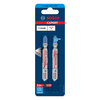 Hoja Caladora Bosch Expert T118AHM Inox Metal Fino 2 Piezas - Herram.cl