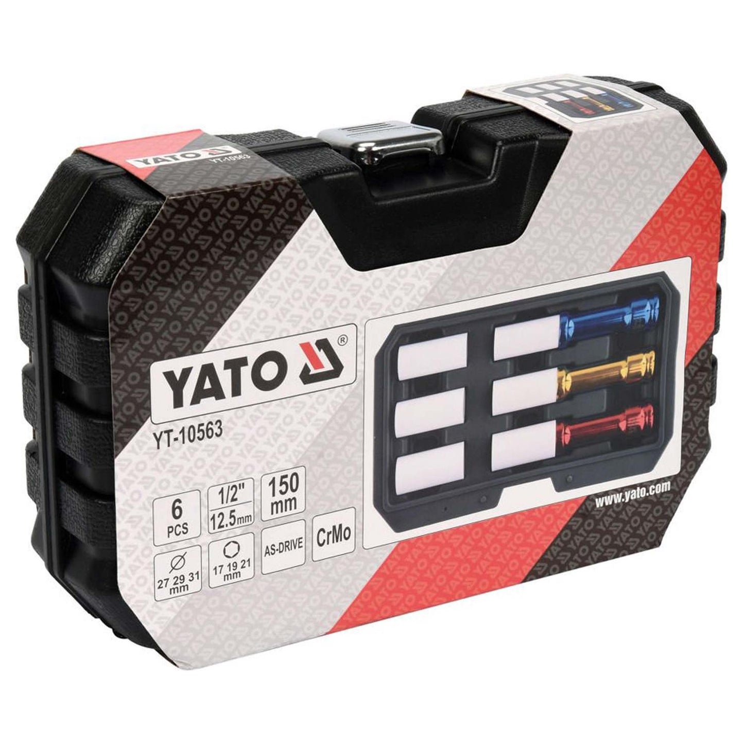 Juego Dados de Impacto 1/2'' (17, 19 y 21mm)/ 6 Pzas - Yato - Herram.cl