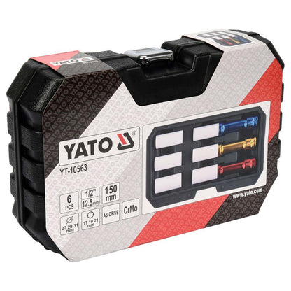 Juego Dados de Impacto 1/2'' (17, 19 y 21mm)/ 6 Pzas - Yato - Herram.cl
