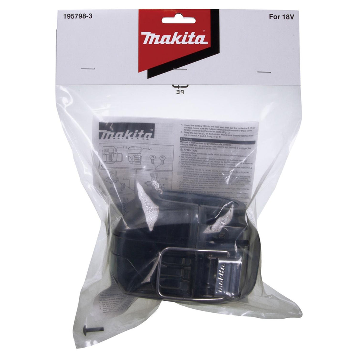 Protector de Batería Makita 195798-3 18V LXT Anti-Polvo - Herram.cl
