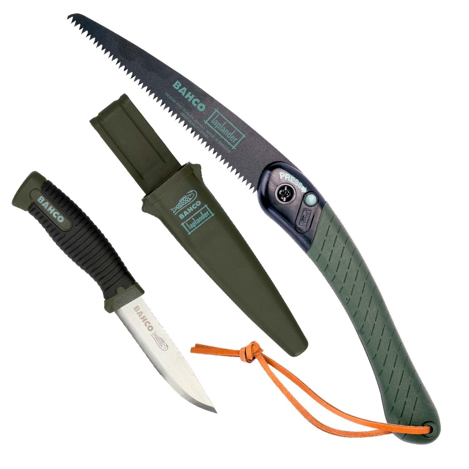 Juego de Cuchillo y Serrucho Plegable Laplander - Bahco - Herram.cl
