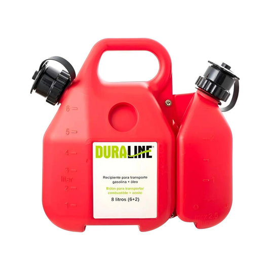 Bidón Doble para Aceite y Combustible 2 - 6 L - Duraline - Herram.cl