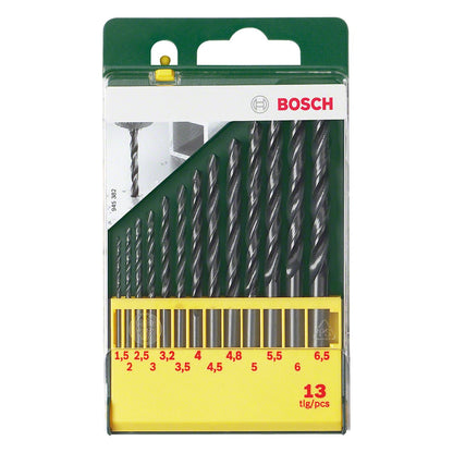 Juego Brocas para metal HSS - R (1,5 - 6,5mm)13 Pzas - Bosch - Herram.cl