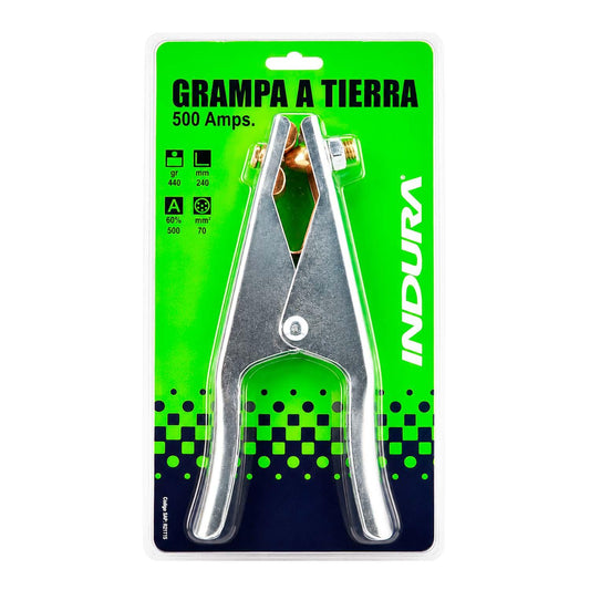 Grampa a Tierra INDURA 1021175 500 A Soldadura - Herram.cl
