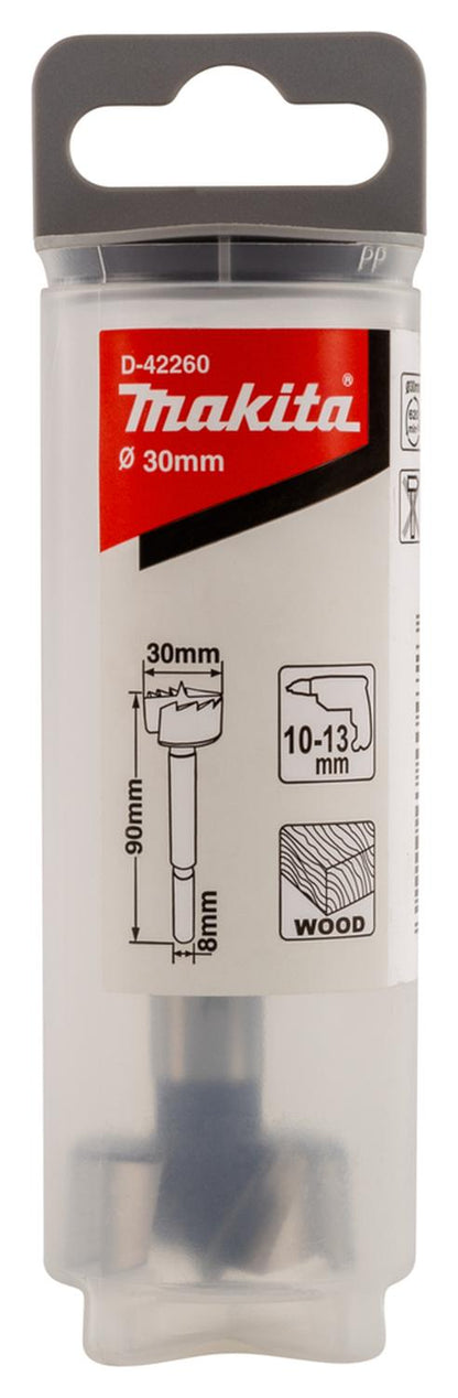 Broca Bisagra 30mm X 90mm (Forstner) Makita - Herram.cl