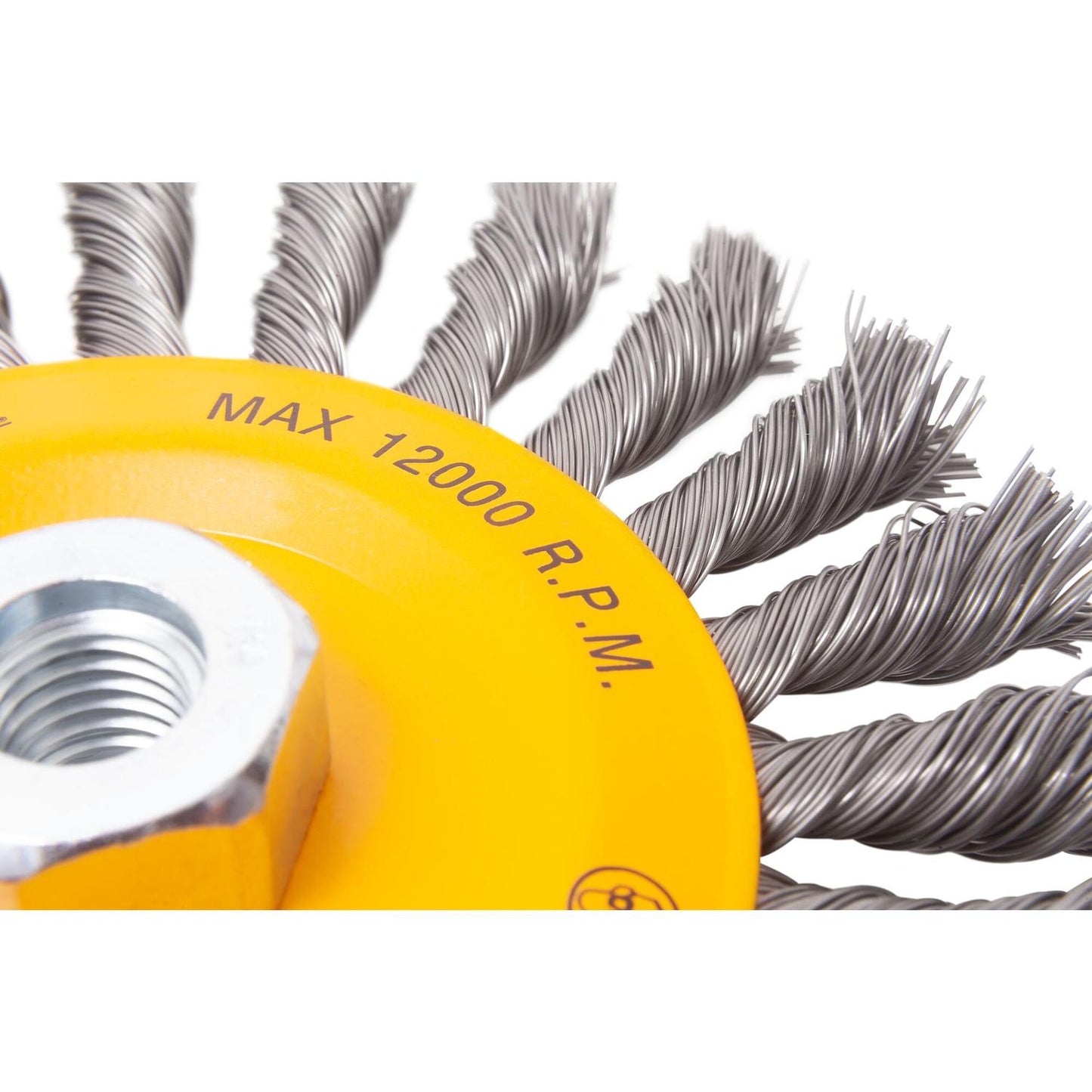 Grata Circular Acero Trenzado 6'' (150mm) Toma M14 - DeWALT - Herram.cl