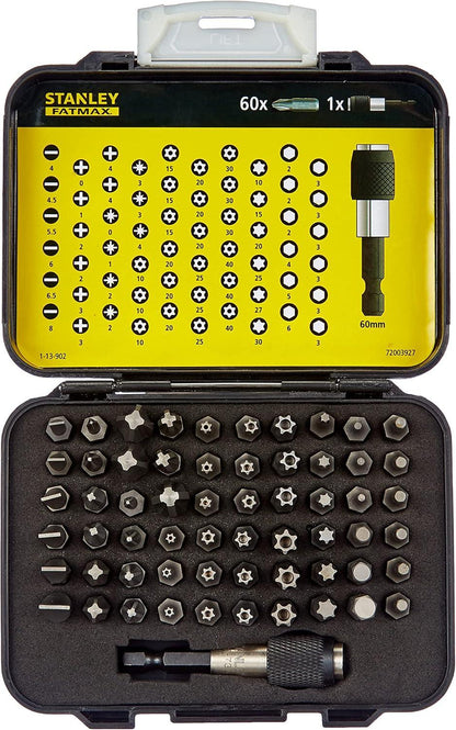 Set Puntas Atornillar Stanley FATMAX 1/4'' 61 Pzas 1-13-902 - Herram.cl