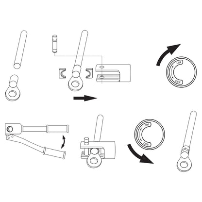 Prensa Hidráulica Terminales YATO YT-22860 8T 10-120mm² - Herram.cl