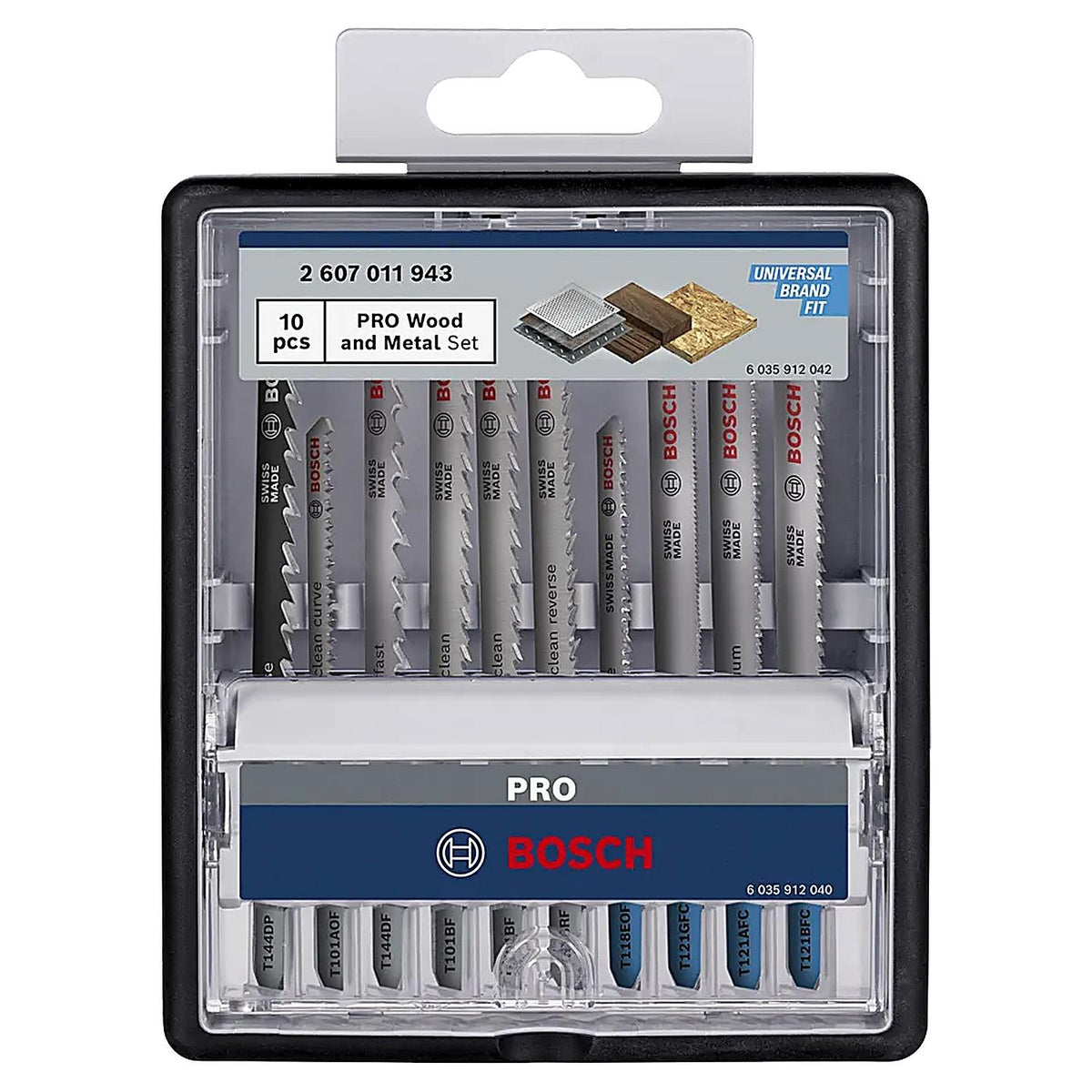 Set 10 Hojas Caladora BOSCH Wood and Metal T144DP T121BFC - Herram.cl