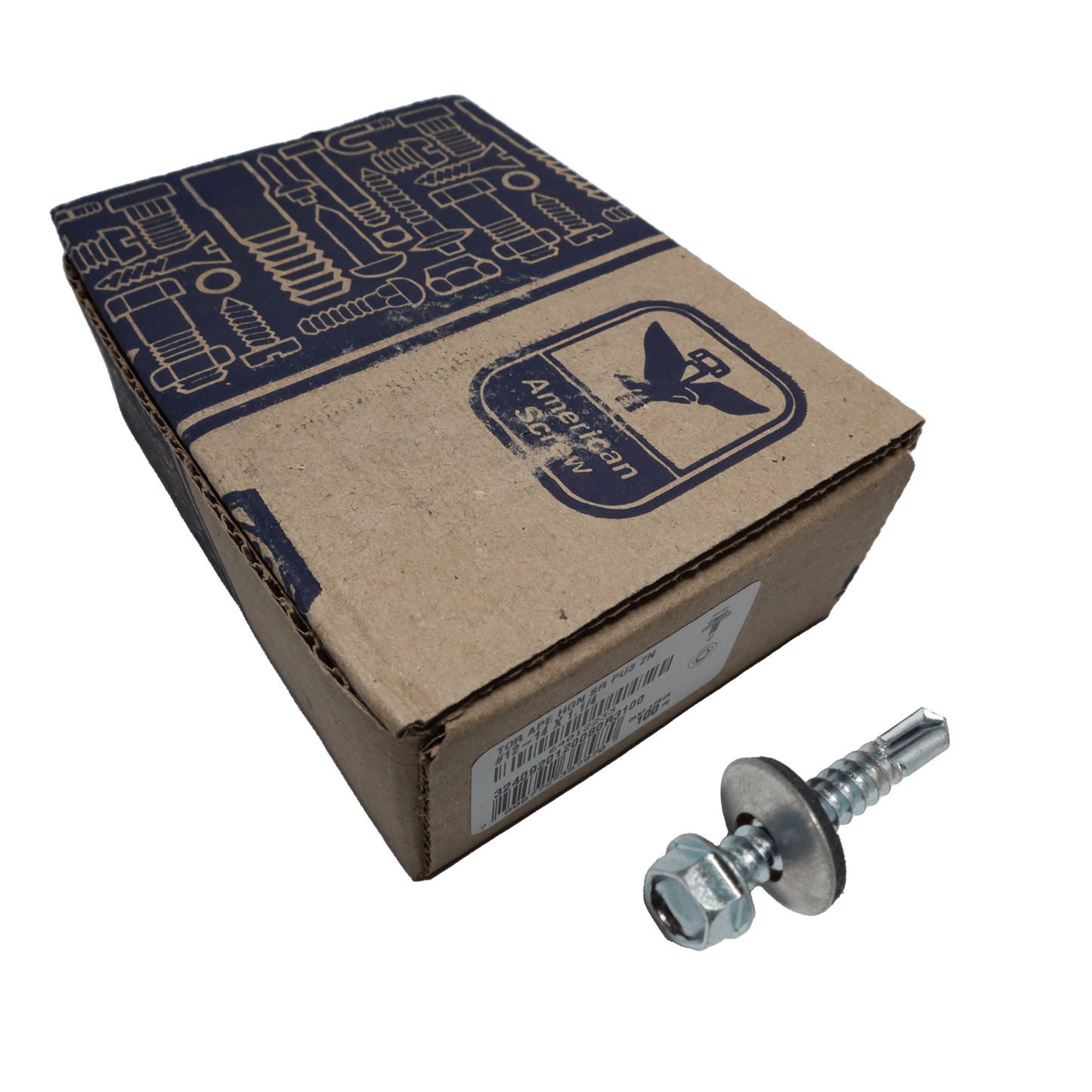 Tornillo Autoperforante12 - 14x1.1/4'' 100uds. American ScreW - Herram.cl
