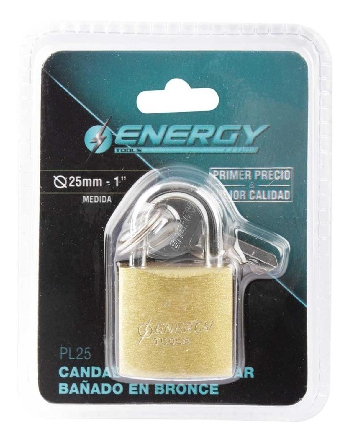 Candado De Bronce 25mm - Energy - Herram.cl