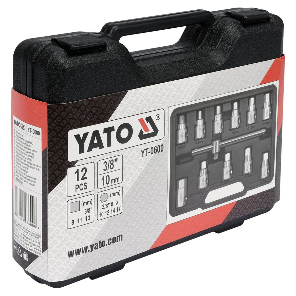 Juego 12 Llaves Tapón de Cárter Yato YT-0600 Vaciado Aceite - Herram.cl
