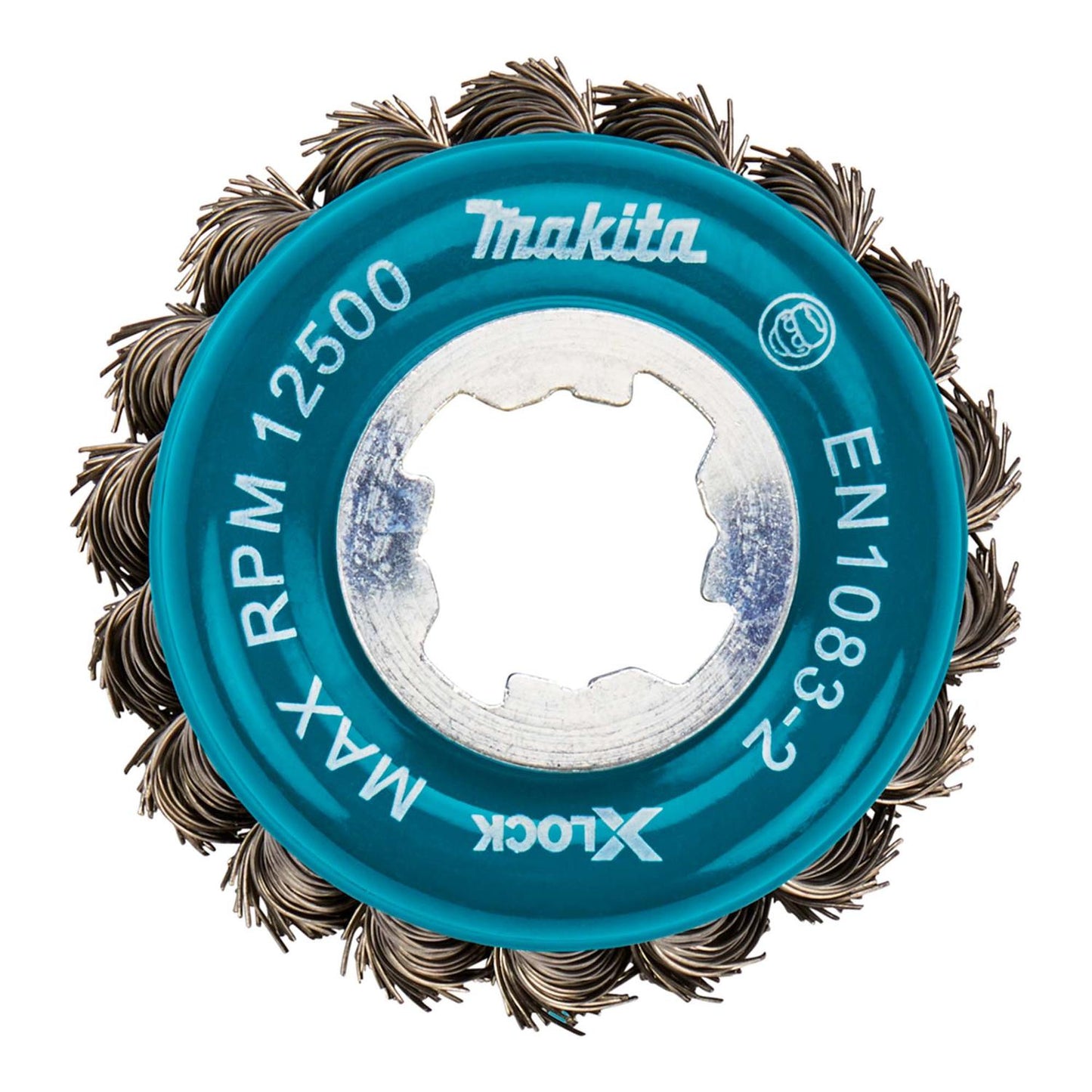 Grata Copa Trenzada Acero Inox X - LOCK 80mm (3 - 1/8'') - Makita - Herram.cl