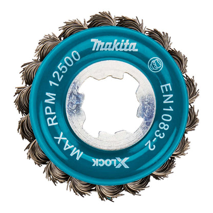 Grata Copa Trenzada Acero Inox X - LOCK 80mm (3 - 1/8'') - Makita - Herram.cl