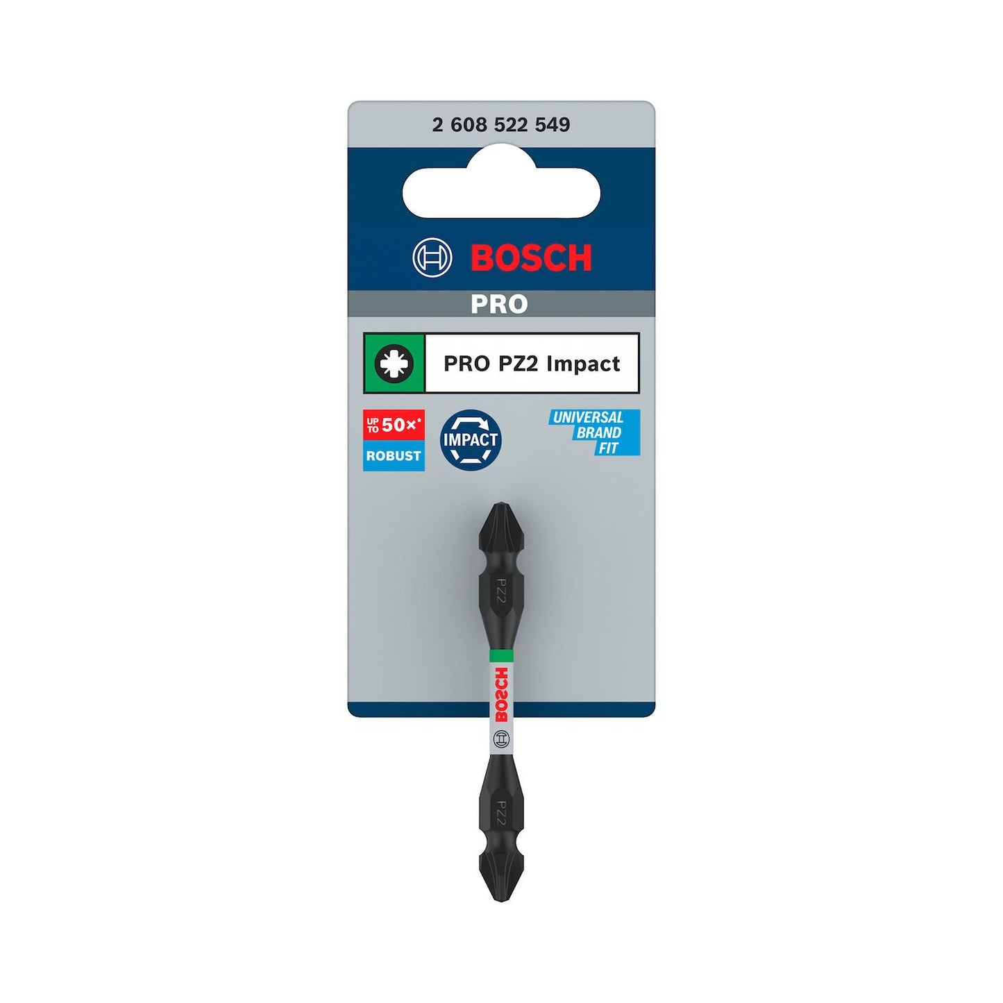 Punta Doble PRO Impact PZ2x65mm - Bosch - Herram.cl