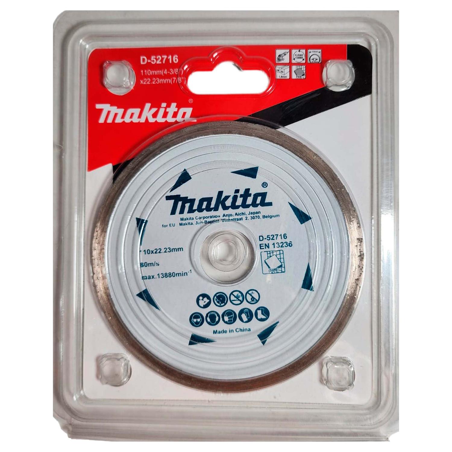 Disco Diamantado Continuo 110x22,23mm Porcelanato - Makita - Herram.cl