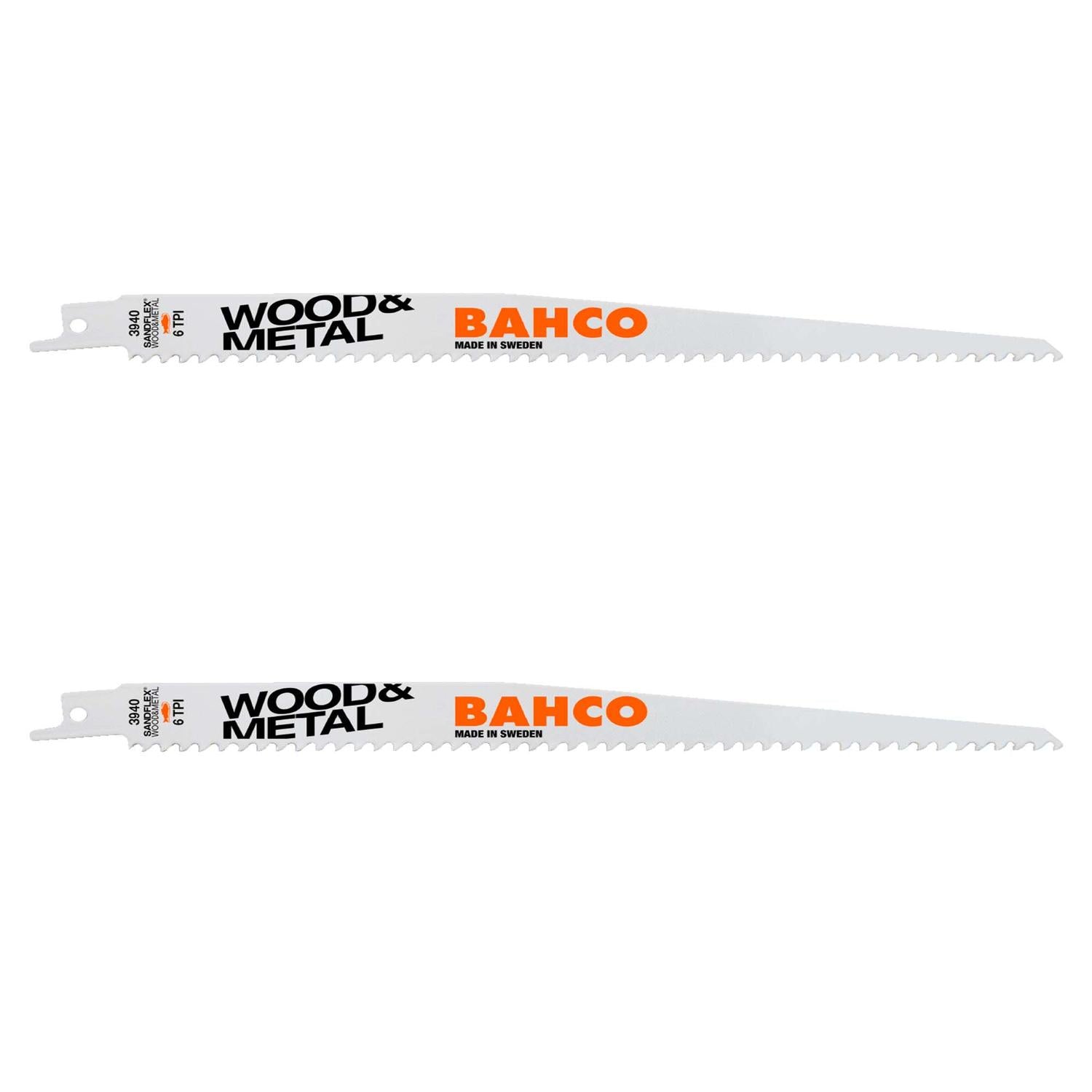 Pack 2 Hojas De Sierra Sable Madera & Metal 300mm - Bahco - Herram.cl