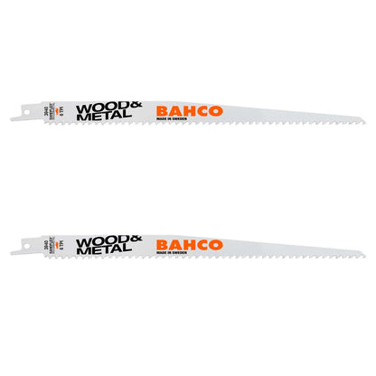 Pack 2 Hojas De Sierra Sable Madera & Metal 300mm - Bahco - Herram.cl