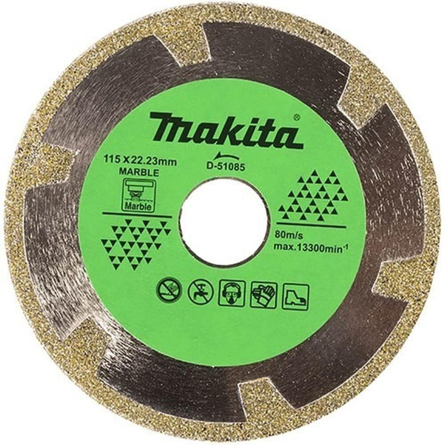 Disco Diamantado Electrochado Makita 115mm (4 1/2 ) Marmol - Herram.cl