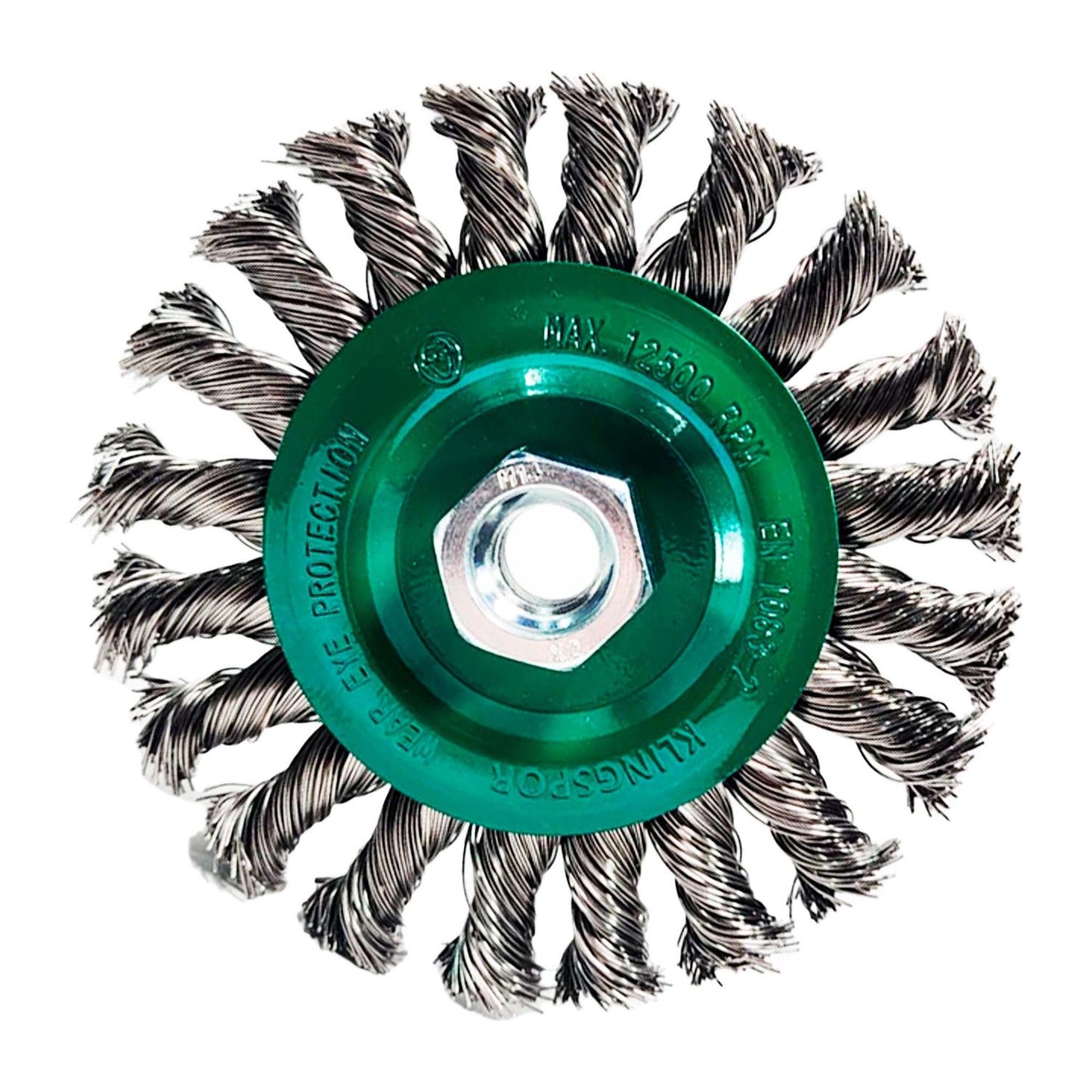 Grata Circular Trenzada BR600Z INOX 115x14mm / M14 - Klingspor - Herram.cl