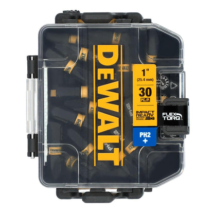 Set de Puntas FLEXTORQ PH2 - 1'' (25,4mm) 30 Pzas - DeWALT - Herram.cl
