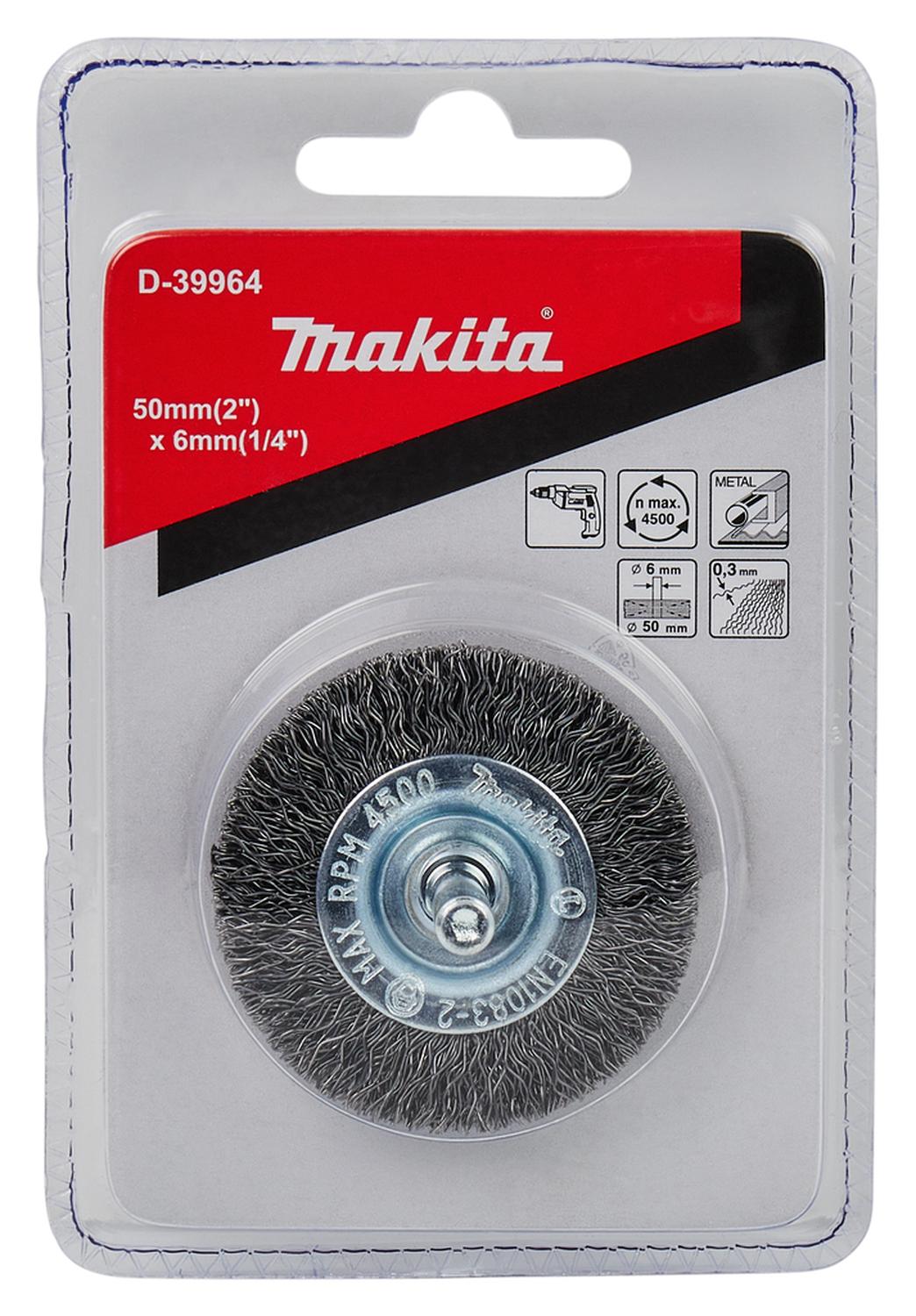 Grata Circular Acero Ondulado 50mm (2'') Toma 1/4'' - Makita - Herram.cl