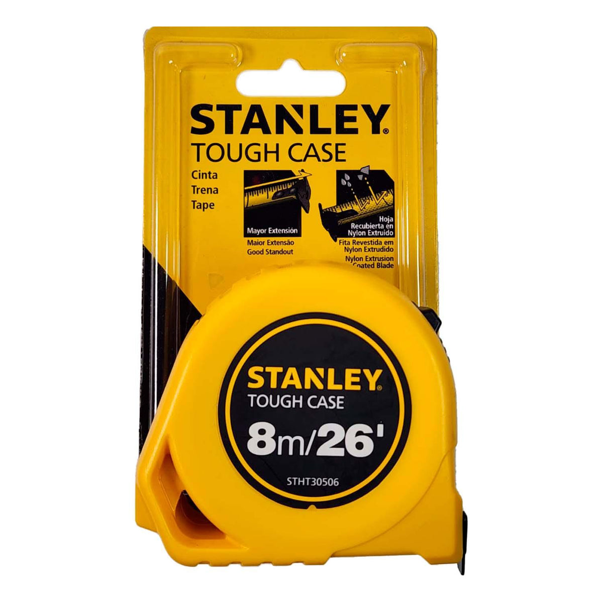 Huincha Stanley 8m x 1'' Tough Case - Herram.cl