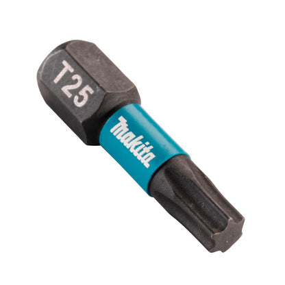 Puntas Impact Black T25 - 25mm 25 Pzas - Makita - Herram.cl