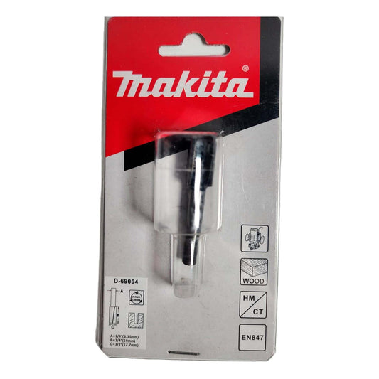 Fresa Recta 2 Filos Toma 1/4'' 1/2''x2''x3/4'' - Makita - Herram.cl