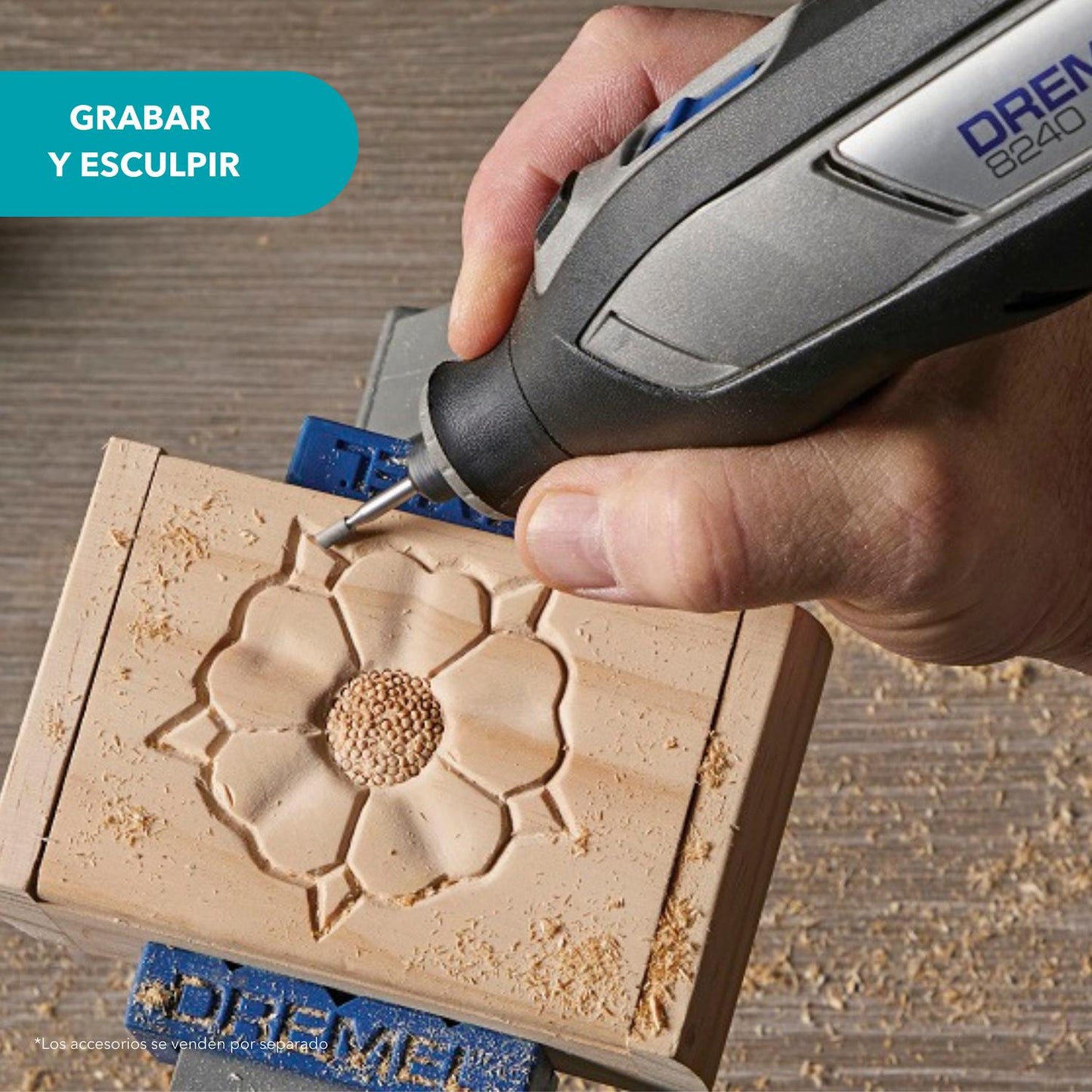 Minitorno inalámbrico DREMEL 8240 + 2 Baterías 12V 2 Ah - Herram.cl