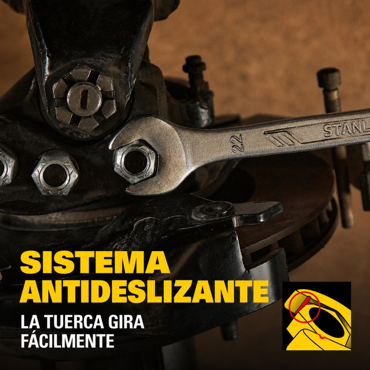 Juego 8 Llaves Combinadas Anti-Slip Métricas - Stanley - Herram.cl