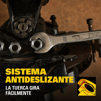 Juego 8 Llaves Combinadas Anti-Slip Métricas - Stanley - Herram.cl