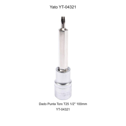 Dado Punta Torx T25 1/2'' 100mm Yato YT-04321 - Herram.cl