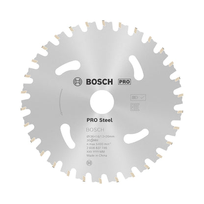 Disco de Sierra PRO Steel 136x1,6x20mm 30 D - Bosch - Herram.cl