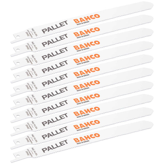 Pack 10 Hojas de sierra sable Sandflex Pallets 228mm - Bahco - Herram.cl