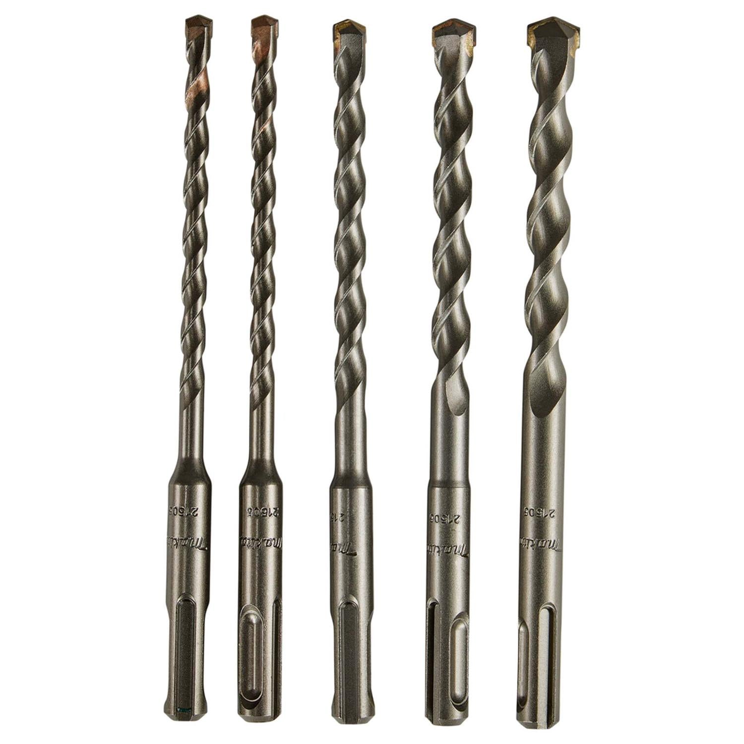 Set Brocas SDS - Plus (6 - 12mm) 5 Pzas - Makita - Herram.cl