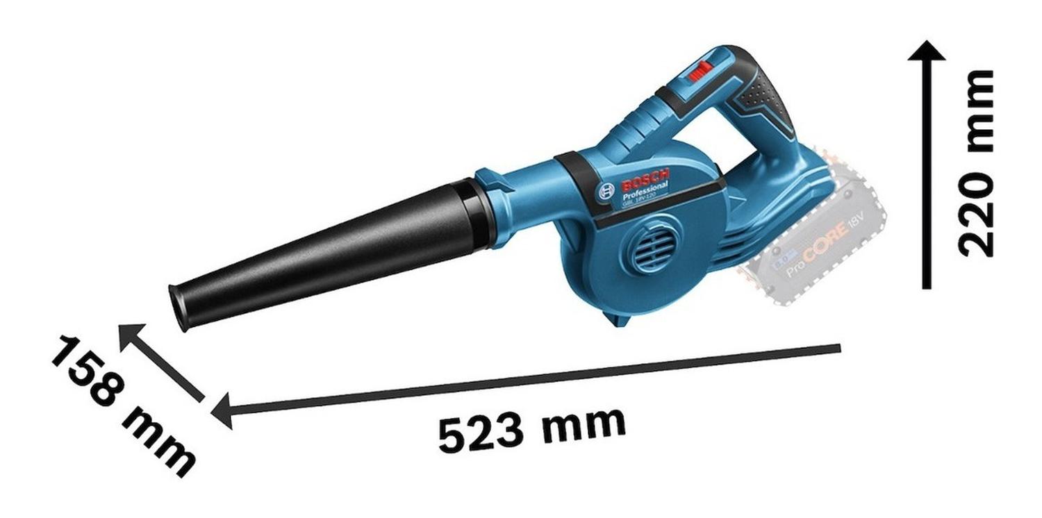 Soplador Inalámbrico Bosch Gbl 18v - 120 Bare Tool - Herram.cl