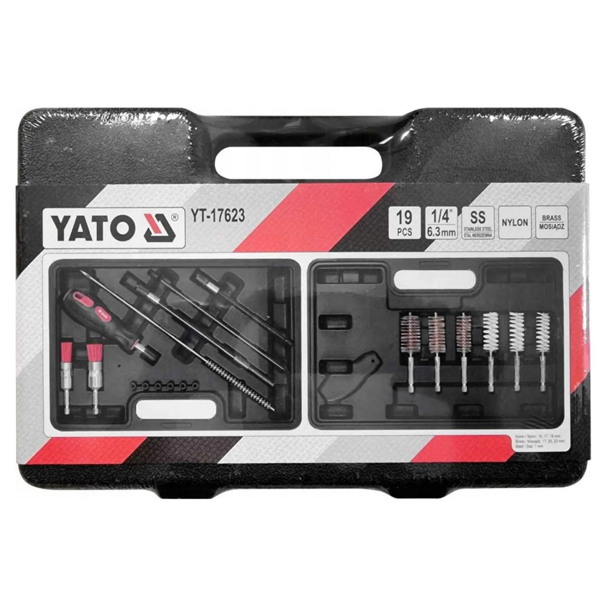 Kit Limpieza Asientos Inyectores YATO YT-17623 19 Piezas - Herram.cl