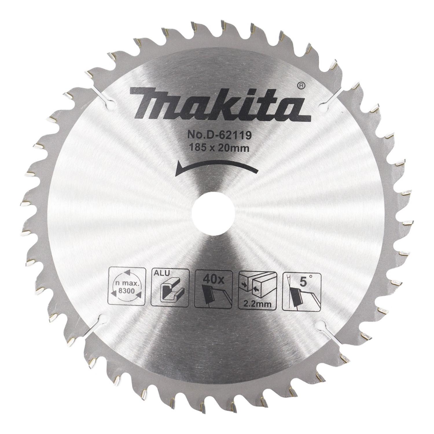 Disco Sierra Circular 7 1/4'' ( 185mm) 40 D Aluminio - Makita - Herram.cl