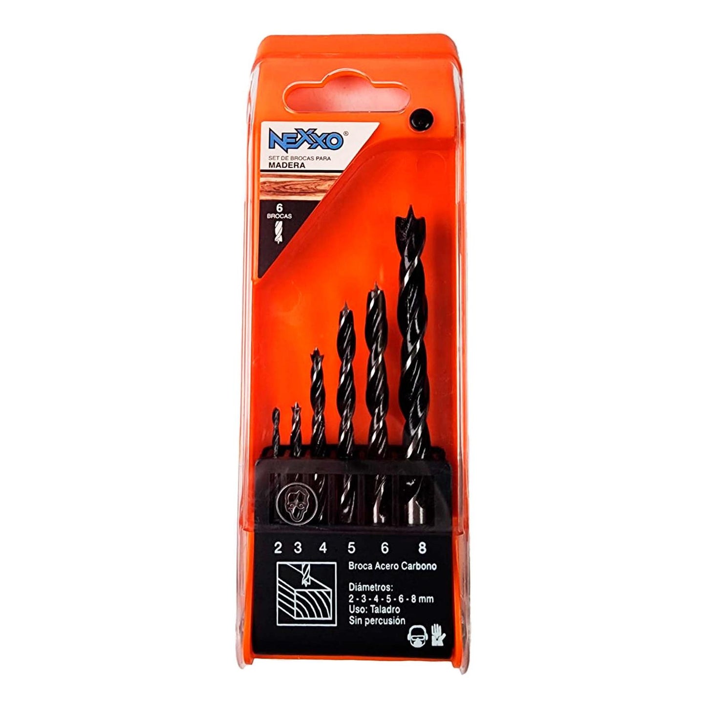 Set de Brocas Para Madera (2 - 8mm) 6 Pzas - Nexxo - Herram.cl