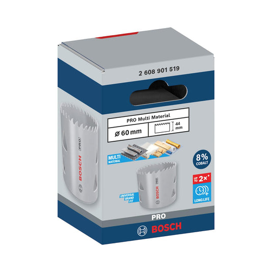 Sierra Copa PRO Bosch Multi Material 8% Co Ø60mm (2-3/8'') - Herram.cl