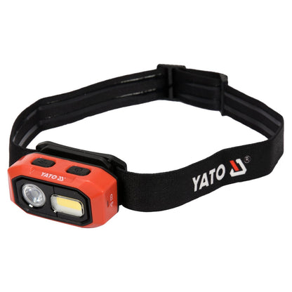 Linterna Frontal LED Recargable Yato YT-08592 480lm Sensor - Herram.cl