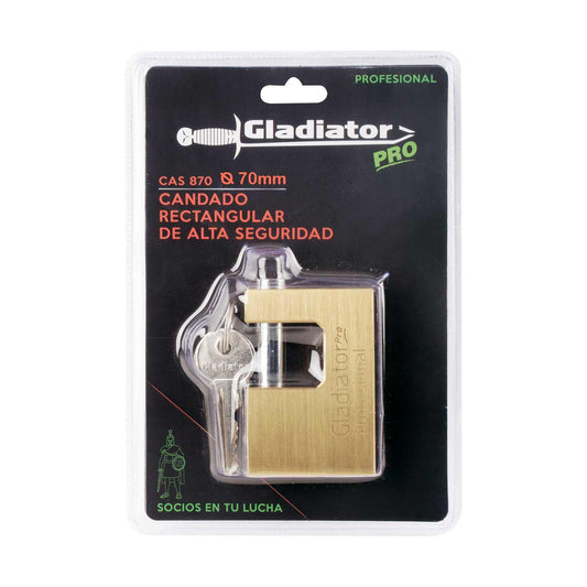Candado Alta Seguridad 70mm - Gladiator - Herram.cl
