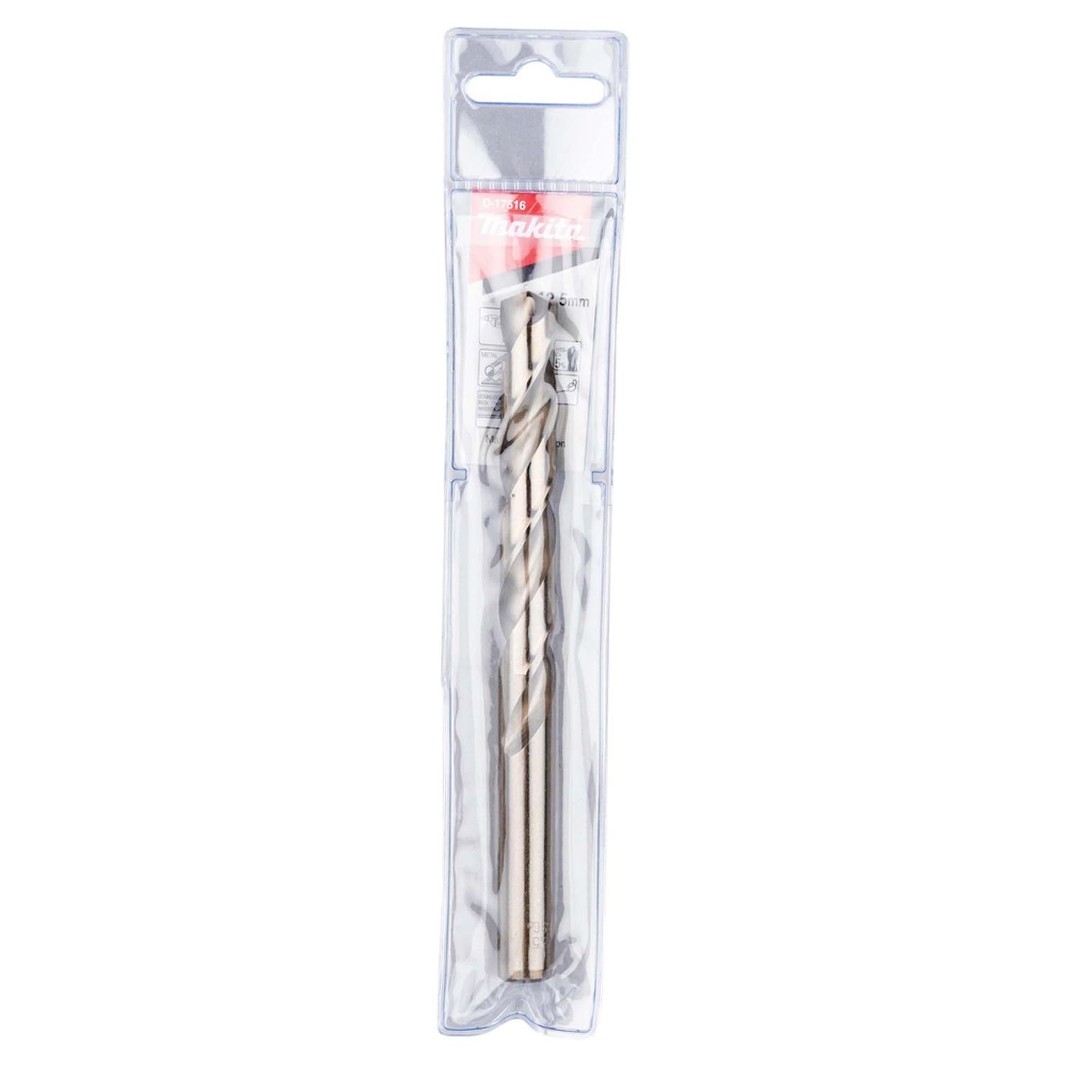 Broca Para Metal HSS - Co (Cobalto 5%) 12.5x151mm - Makita - Herram.cl
