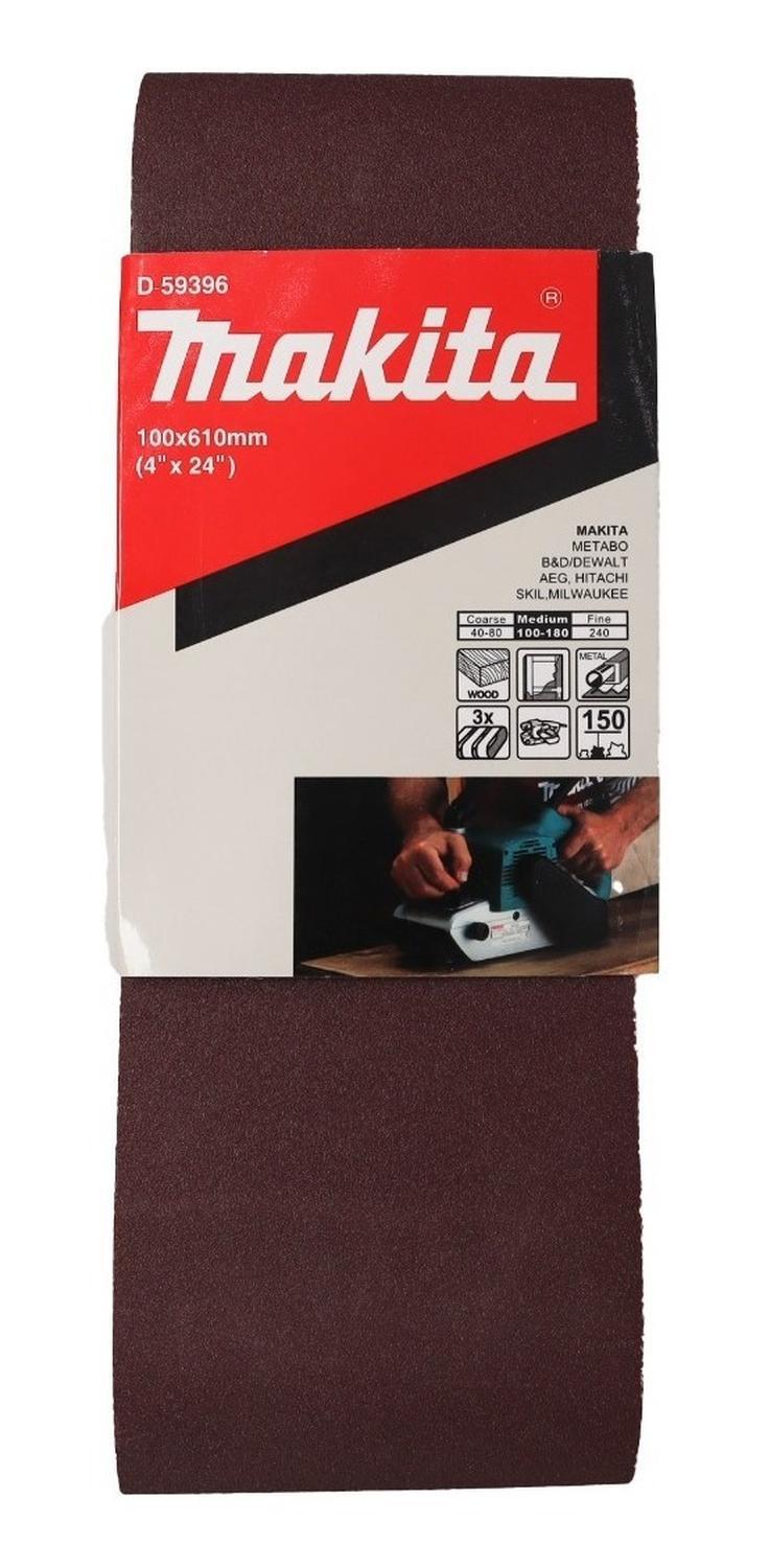 Pack 3 Lijas De Banda 4''x24'' (100x610mm) - Makita - Herram.cl