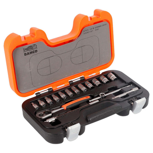 Juego De Dados Cuadrante de 1/4'' 16 Pzas. - Bahco - Herram.cl
