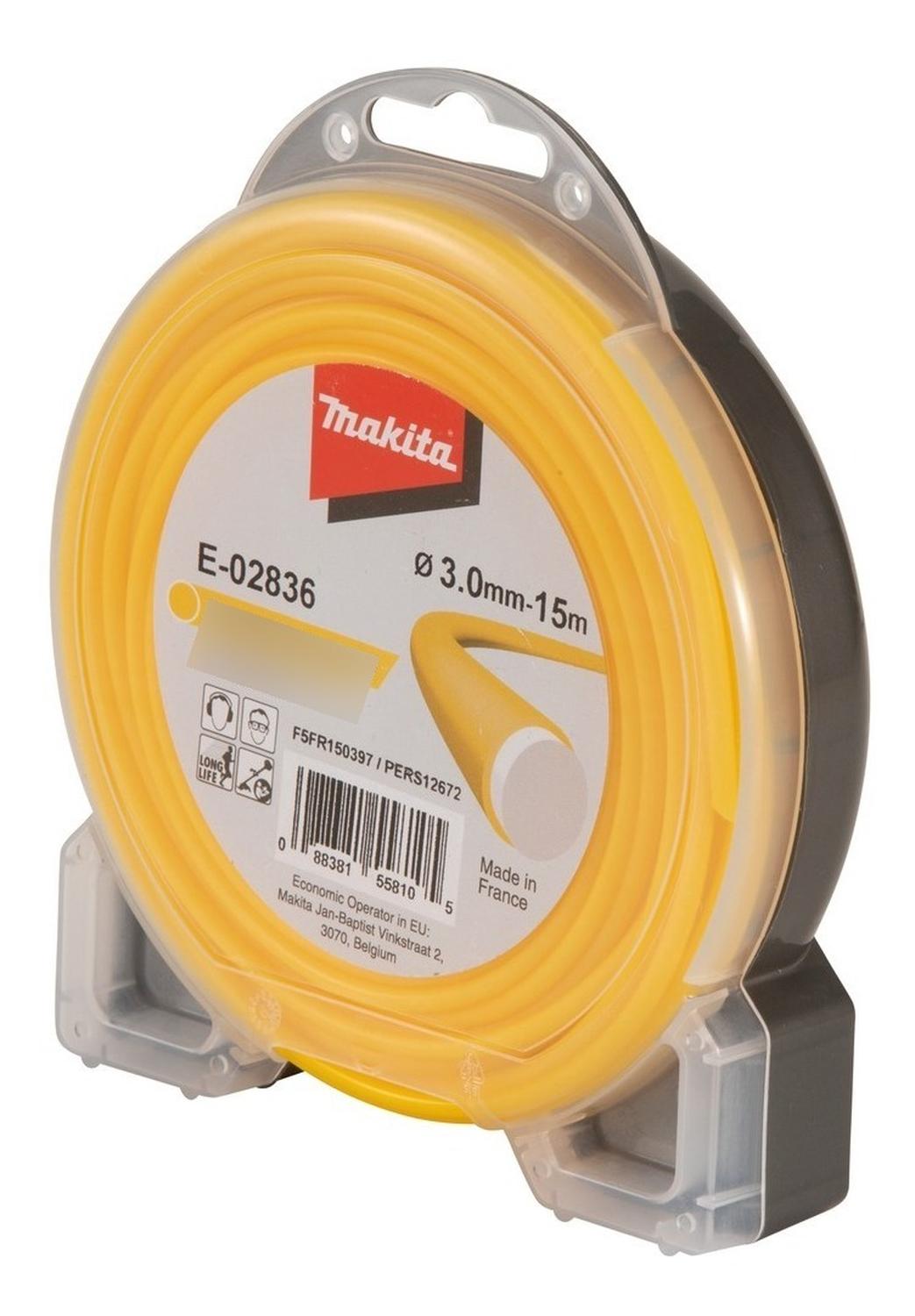 Hilo Nylon Redondo 3mm X 15m Orilladora - Makita - Herram.cl